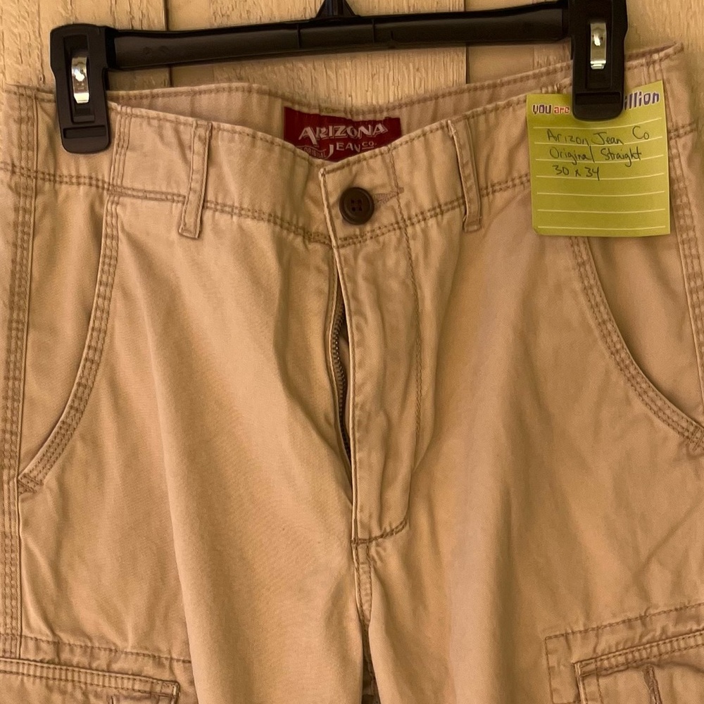 Arizona Jean Company Beige Cargo Pants